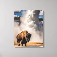 Toile de bison de Yellowstone