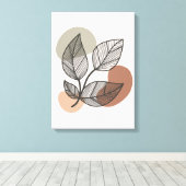 Toile de Boho Abstrait Terre (Insitu (Plancher de Bois))