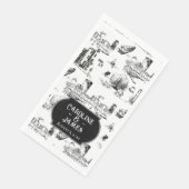 Toile de Boston Serviettes en papier Mariage perso (Coin)