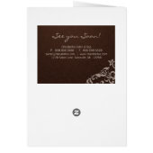 Toile de brun de beige de brochure de salon de spa (Dos)