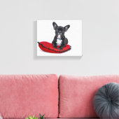 toile de bulldog française (Insitu(Salon))