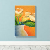 Toile de Calla Lilies (Insitu (Plancher de Bois))