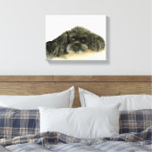 Toile de caniche noir imprimé encadré (Insitu(Chambre))