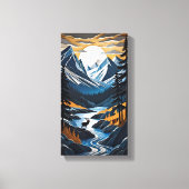 Toile de cerf couché de soleil (Recto)