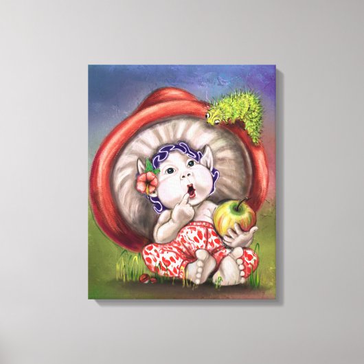 Toile de champignon et de chenille pour bébés Impr (Recto)