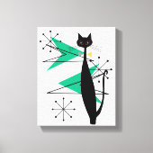 Toile de chat Cool Retro Atomic Era MCM (Recto)