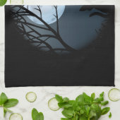 Toile de chat Gras Chat Noir Serviettes de thé Art (Plié)