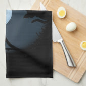 Toile de chat Gras Chat Noir Serviettes de thé Art (Quart Plié)