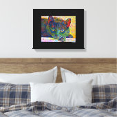 Toile de chat numérique enrobée (Insitu(Chambre))