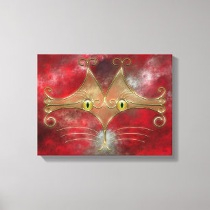 Toile de chat-yeux