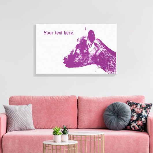 Toile de chèvre violette enveloppée (Insitu(Salon))