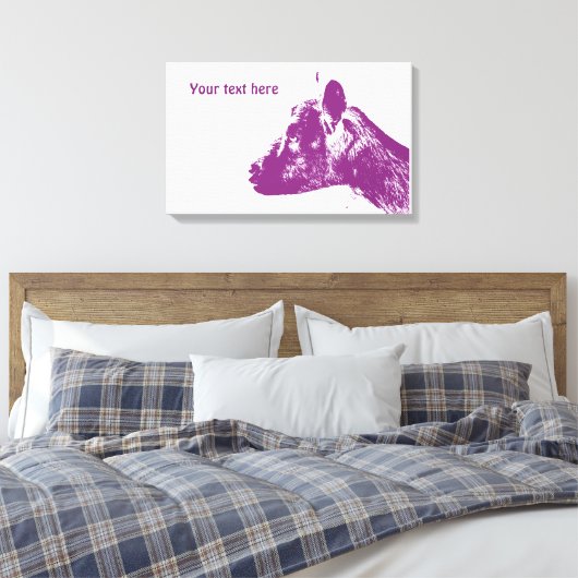 Toile de chèvre violette enveloppée (Insitu(Chambre))