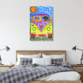 Toile de chien et chat 24 po x 36 po (Insitu(Chambre))