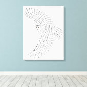Toile de Chouette Neige Imprimer (Insitu (Plancher de Bois))