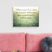 Toile de citation biblique (Insitu(Salon))