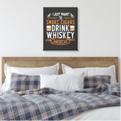 Toile de citation de cigar et Whiskey Imprimer (Insitu(Chambre))