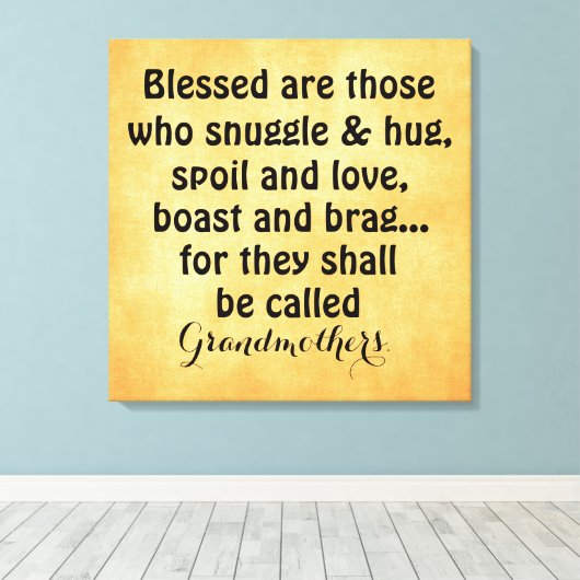 Toile de citation grand-mère (Insitu (Plancher de Bois))