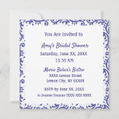 Toile de Citron Invitation pour Mariage ou Fêtes (Dos)