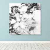 Toile de cluster Apple dans un style lavé (Insitu (Plancher de Bois))
