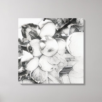 Toile de cluster Apple dans un style lavé