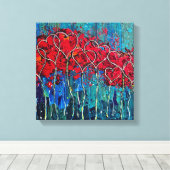 Toile de coeur enveloppée Imprimer (Insitu (Plancher de Bois))