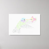 Toile de colibris World Word Imprimer