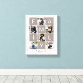 Toile de collage de photos de famille (Insitu (Plancher de Bois))