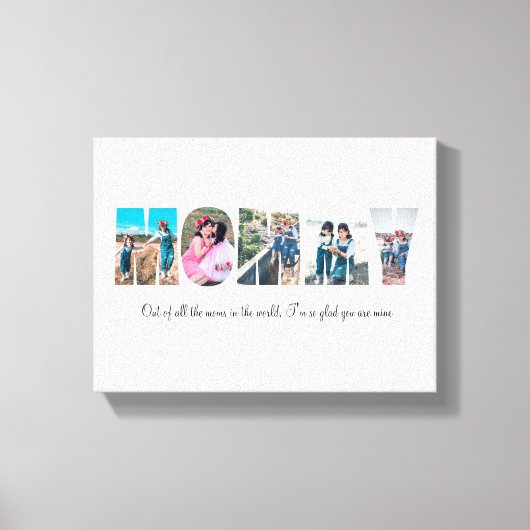 Toile de collection photo maman (Recto)