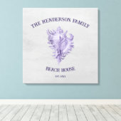 Toile de coquille de conque violet (Insitu (Plancher de Bois))