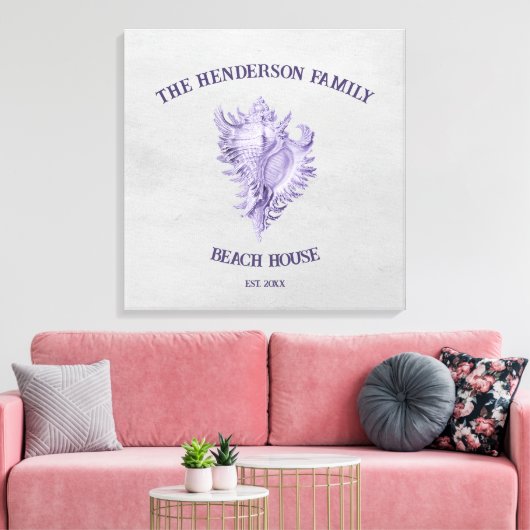 Toile de coquille de conque violet (Insitu(Salon))