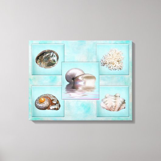 Toile de coquilles de mer Imprimer - 5 images diff (Recto)