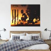 Toile de coucher de soleil doré (Insitu(Chambre))