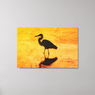 Toile de coucher de soleil Heron Gold