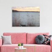 Toile de coucher de soleil sur le lac Shore (Insitu(Salon))
