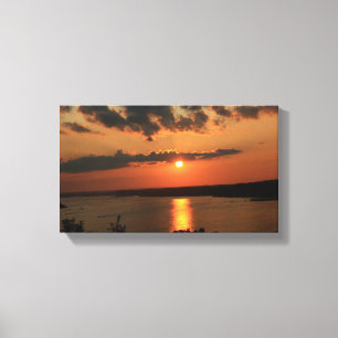 TOILE DE COUCHER DU SOLEIL DU LAC OZARK
