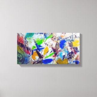 Toile de couleurs abstraites 