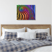 Toile de couleurs fractales lumineuses (Insitu(Chambre))