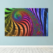 Toile de couleurs fractales lumineuses (Insitu (Plancher de Bois))