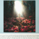 Toile de croix chrétienne unique pour décor spirit (Insitu (Plancher de Bois))