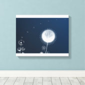 Toile de dandelion de nuit bleue - Nuit étoilée (Insitu (Plancher de Bois))