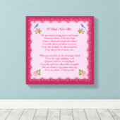 Toile de deuil personnalisée 'Je ne suis pas mort' (Insitu (Plancher de Bois))