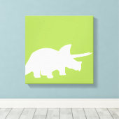 Toile de dinosaures en vert (Insitu (Plancher de Bois))