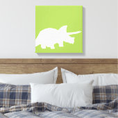 Toile de dinosaures en vert (Insitu(Chambre))