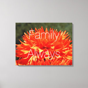 Toile de famille Fleur de dahlia de famille toujou