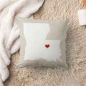 Toile de Faux de coussin d'état de la Louisiane (Couverture)