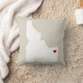 Toile de Faux de coussin d'état de l'Idaho (Couverture)