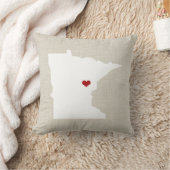 Toile de Faux de coussin d'état du Minnesota (Couverture)