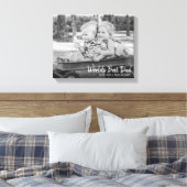 Toile de Fête des pères meilleur papa du monde (Insitu(Chambre))