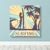 Toile de fille Surfer (Insitu (Plancher de Bois))