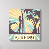 Toile de fille Surfer (Recto)